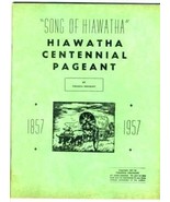 Song of Hiawatha Centennial Pageant Souvenir Program &amp; Script 1957  Kansas - £58.02 GBP