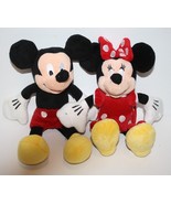 Disney Store Minnie Mickey Mouse 9&quot; Small Core Plush Bean Bag Stuffed So... - £12.40 GBP