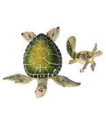 Ocean Marine Green Sea Turtle Decorative Key Stash Decorative Trinket Box - $35.66 CAD