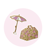 Mary Poppins Disney Pins: Parrot Umbrella and Carpet Bag - $2,396.28 MXN
