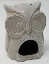 Grey Owl Incense Burner 1970s Wide Eyes Small Ceramic Vintage - $15.15