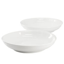 Gibson Home 2 Piece 11 Inch Round Fine Ceramic Serving Bowl Set in White - $41.95