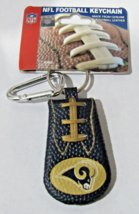 NFL Los Angeles Rams Blue Football Textured Keychain w/Carabiner by GameWear - £18.79 GBP