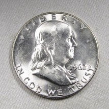 1962-D Silver Franklin Half Dollar GEM UNC Coin AM225 - £38.77 GBP