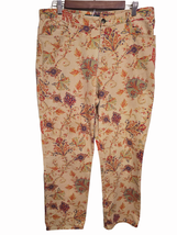 Vtg Lauren Ralph Lauren Women Large (14) Floral Straight Leg High Waist Pants  - £23.52 GBP