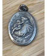 Vintage Saint Anthony Silver Tone Pendant Charm St. Anthony Kg - $20.35 CAD