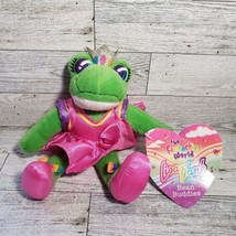 Vtg Lisa Frank Fantastic Frog Princess Beans Buddies Beanie Plush Colorful Toy - $27.54