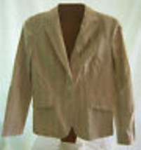NWT Ann Taylor Beige Striped Suit jacket Misses Size 4 Polyester/Cotton - £23.70 GBP