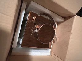 2 Candle Lanterns In whit wood with metal tops - SALE image 3