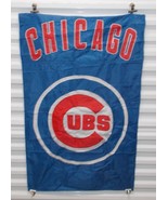 Chicago Cubs 28&quot; x 42&quot; Ft Nylon Outdoor Garden Flag MLB Baseball Blue Red - $48.30 CAD