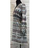 Karen Kane A Line Printed Pattern Blouse Top Tunic 3/4 Bunched Sleeve Si... - $452.20 MXN