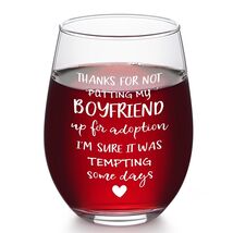 Futtumy Thanks for Not Putting My Boyfriend Up Stemless Wine Glass Gift - $157.83 MXN Futtumy Thanks for Not Putting My Boyfriend Up Stemless Wine Glass Gift - $157.83 MXN