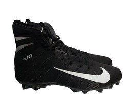 Nike Vapor Untouchable Elite 3 AO3006-010 Mens Sz 16 Black White Football Cleats - $108.89