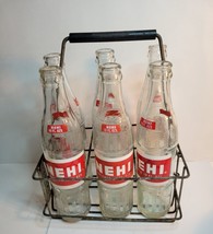 Nehi Pop Bottle Caddy with 6 10 oz Nehi bottles - £77.87 GBP