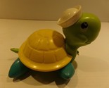 1977 Fisher Price Tag Along Turtle w/ Sailor Hat Pull Toy Quaker Oats - £7.02 GBP