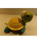 1977 Fisher Price Tag Along Turtle w/ Sailor Hat Pull Toy Quaker Oats - £7.04 GBP