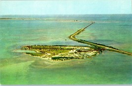Aerial View Greyhound Key along the Overseas Highway Florida Keys Postcard - £6.27 GBP