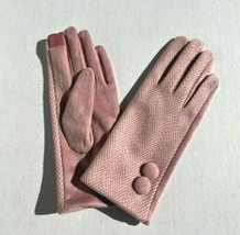 Winter Womens Warm Tweed Tech Touch Gloves Soft High Quality New For Gift - $19.98