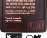 Unique Dad Birthday Gifts from Daughter Son, Gifts for Dad Wood Valet Tr... - $37.22