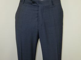 Men Suit BERLUSCONI Turkey 100% Soft Italian Wool Super 180's #Ber27 Navy Blue image 9