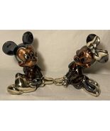 Rare! Plata Artística Mickey &amp; Minnie Mouse Hecho En México Plata .999 - $356.39
