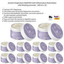 Ancient Magnesium OptiMSM Anti-Inflammatory Body Butter + Relaxing Lavender x 10 - £175.56 GBP