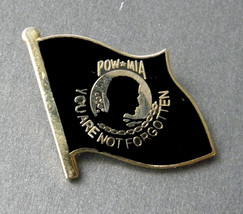 Pow Mia Not Forgotten Flag Lapel Pin Badge 7/8 Inch - £4.28 GBP