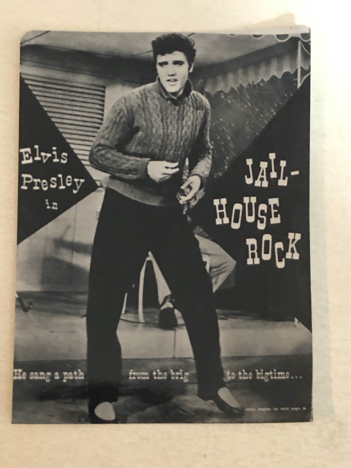 Elvis Presley Vintage Candid  Photo Picture Elvis Jailhouse Rock EP2 - $12.86