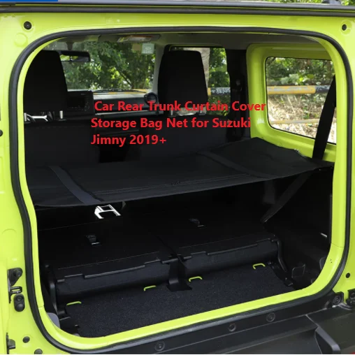 Car Rear Trunk Curtain Cover Storage Bag Net for Suzuki Jimny 2019 2020 2021 - £53.08 GBP