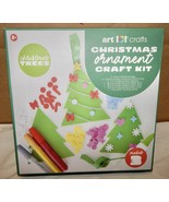 Art 101 Crafts Ornament Craft Kit 3 ea Make Your Own Christmas Trees NIB... - $7.39