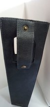 Frye And Co. Wine Tote/Bag Faux Black Leather  Snap Close - $17.00