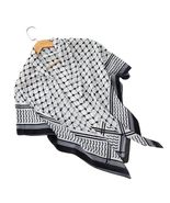 Chiffon Keffiyeh Kerchief Square Headscarf, Islam Arab Palestine Head Ne... - $438.11 MXN