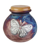 Butterfly Heart Raku Adult Urn - $205.95