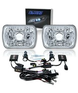 Octane Lighting 7X6 Inch 6000K HID Crystal Clear Glass Projector/Metal H... - $162.51 CAD