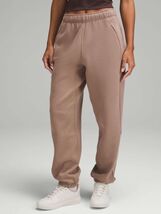 Lululemon Scuba Mid-Rise Oversized Jogger SMALL Pant Taupetastic Brown W... - $76.99