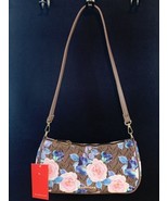 NEW! Womens Rampage Shoulder Bag Brown Pink Floral Purse Handbag Ladies - £7.96 GBP