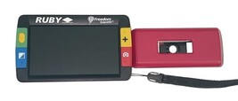 Freedom Scientific RUBY Handheld Video Magnifier Low Vision Aid Case Box READ image 6