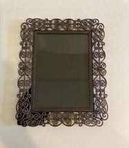 Copper Toned Metal Photo picture frame 5x7 with glass - $14.03