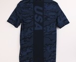 Lululemon USA Metal Vent Camo Shirt Men&#39;s Size Small Blue Short Sleeve B... - $32.66
