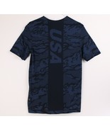 Lululemon USA Metal Vent Camo Shirt Men&#39;s Size Small Blue Short Sleeve B... - £25.62 GBP