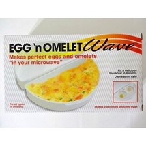 Egg and Omelet Wave Microwave Cooker Poaching Insert Non-Stick Plastic W... - £10.94 GBP