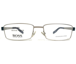 HUGO BOSS Eyeglasses Frames 0460 SH6 Blue Matte Silver Rectangular 54-17-140 - £44.03 GBP