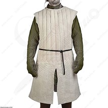 Medieval White Color Gambeson for Armor Theater Costume - £95.92 GBP