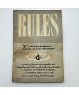 7th International Model Plane Contest Rule Book Plymouth Motor Co. 1953 Vtg - $27.15 CAD