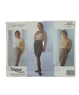 Vogue American Designer Pattern Calvin Klein Sz 8-10-12 Misses&#39; Skirt #2570 - $16.05