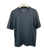 Van Heusen Men&#39;s Casual Short Sleeve Shirt Blue Gray Top Stretch S - $20.31 CAD