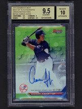 2016 Bowman&#39;s Green Refractors Aaron Judge RC Auto #/99 BGS 9.5 Gem Mint/Auto 10 - £1,022.61 GBP