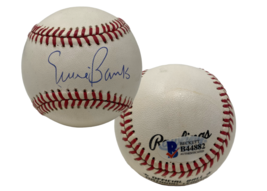 Ernie Banks Autographed Chicago Cubs Official MLB Baseball Beckett - £164.74 GBP