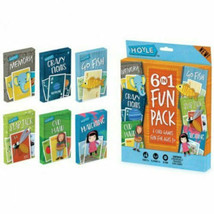 Hoyle 6 In 1 Fun Pack- Kids Playing Cards Games- NIB- Free Shipping - £11.15 GBP