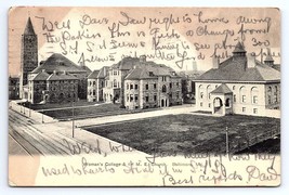 Postcard Woman&#39;s College &amp; 1st M.E. Church Baltimore Maryland MD c.1911 - £3.55 GBP